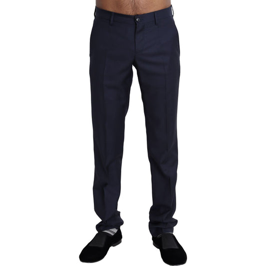 Dolce & Gabbana Navy Blue Dress Formal Men Trouser Pants PAN71503-44