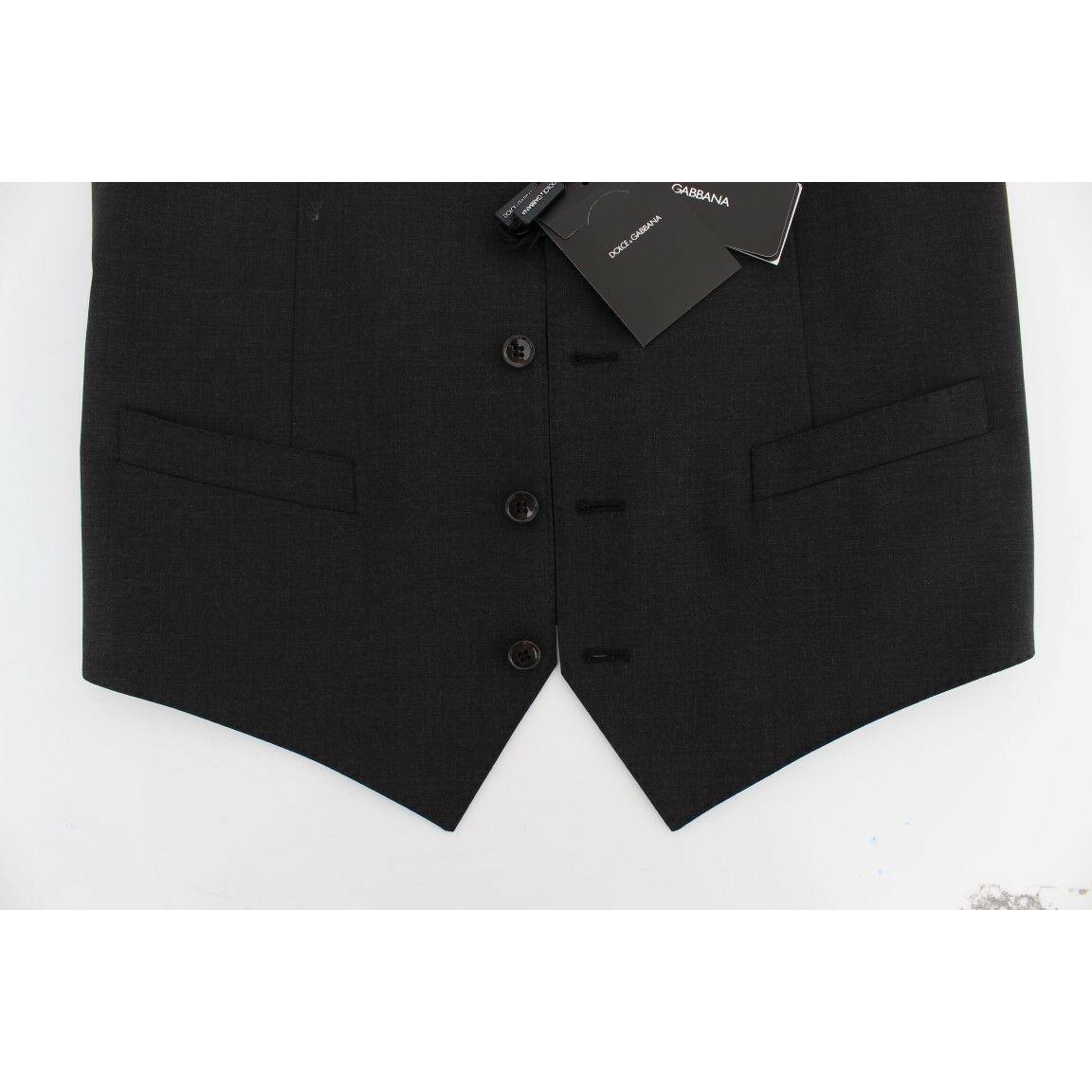 سترة أنيقة من مزيج الصوف باللون الرمادي من دولتشي آند غابانا