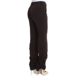 Ermanno Scervino Brown Stretch Casual Trousers Pants SIG30378-38