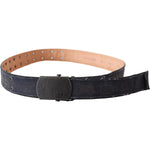 Ermanno Scervino Blue Leather Ratchet Buckle Belt BEL8123-85