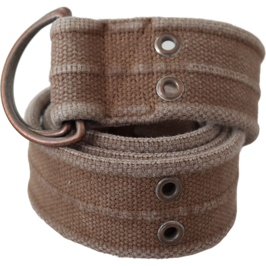 Dolce & Gabbana Beige Leather Logo Belt Sling Cintura Buckle Belt BEL8148-100