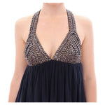 Anaikka Navy Blue Studs Embellished Top Blouse GSS10740-1