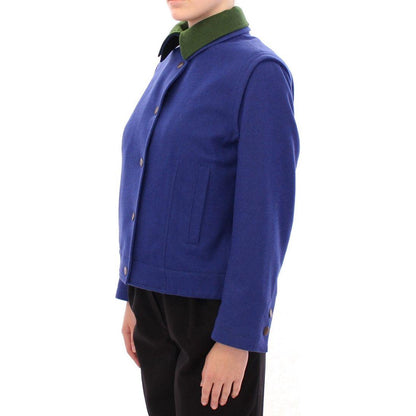 Andrea Incontri Habsburg Blue Green Wool Jacket Coat Coats & Jackets