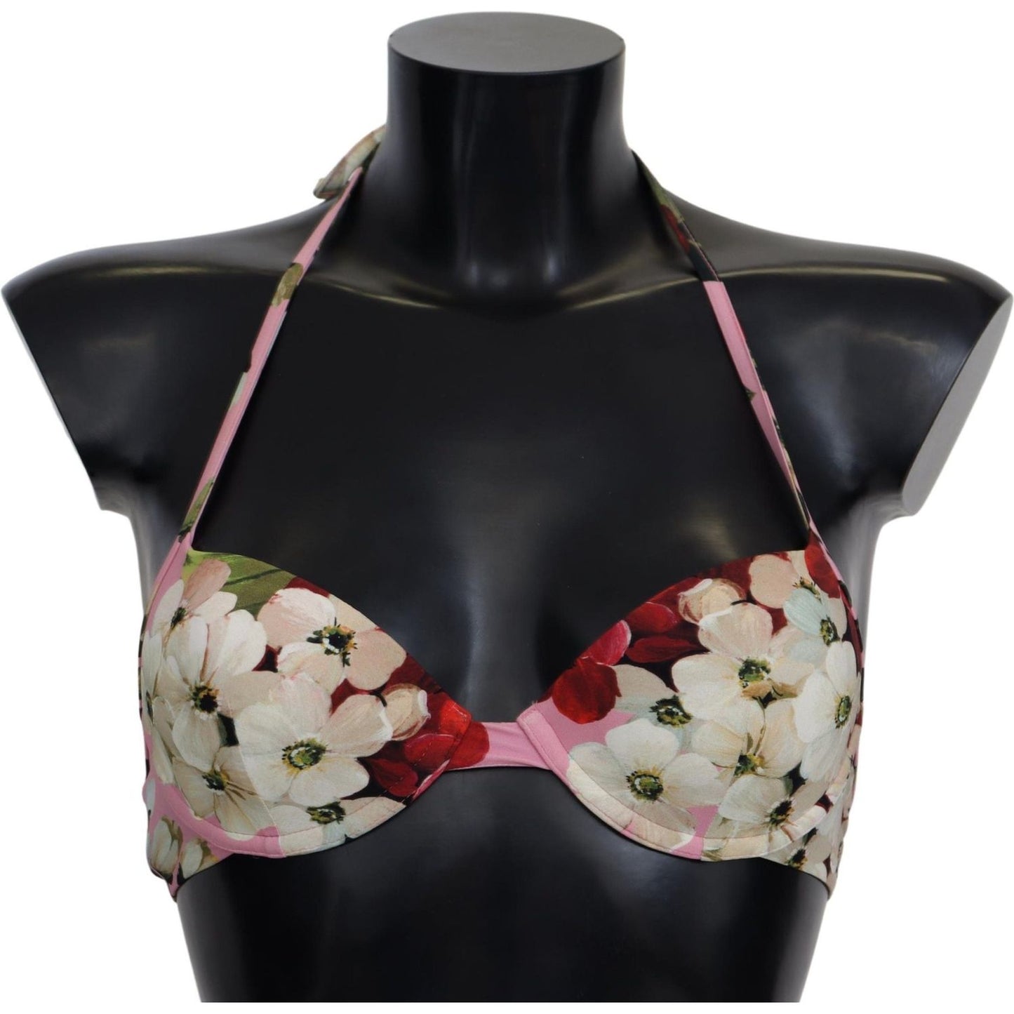 Dolce & Gabbana Multicolor Floral Swimsuit Beachwear Bikini Tops Light Blue Floral Swimsuit Beachwear Bikini Tops-IT1