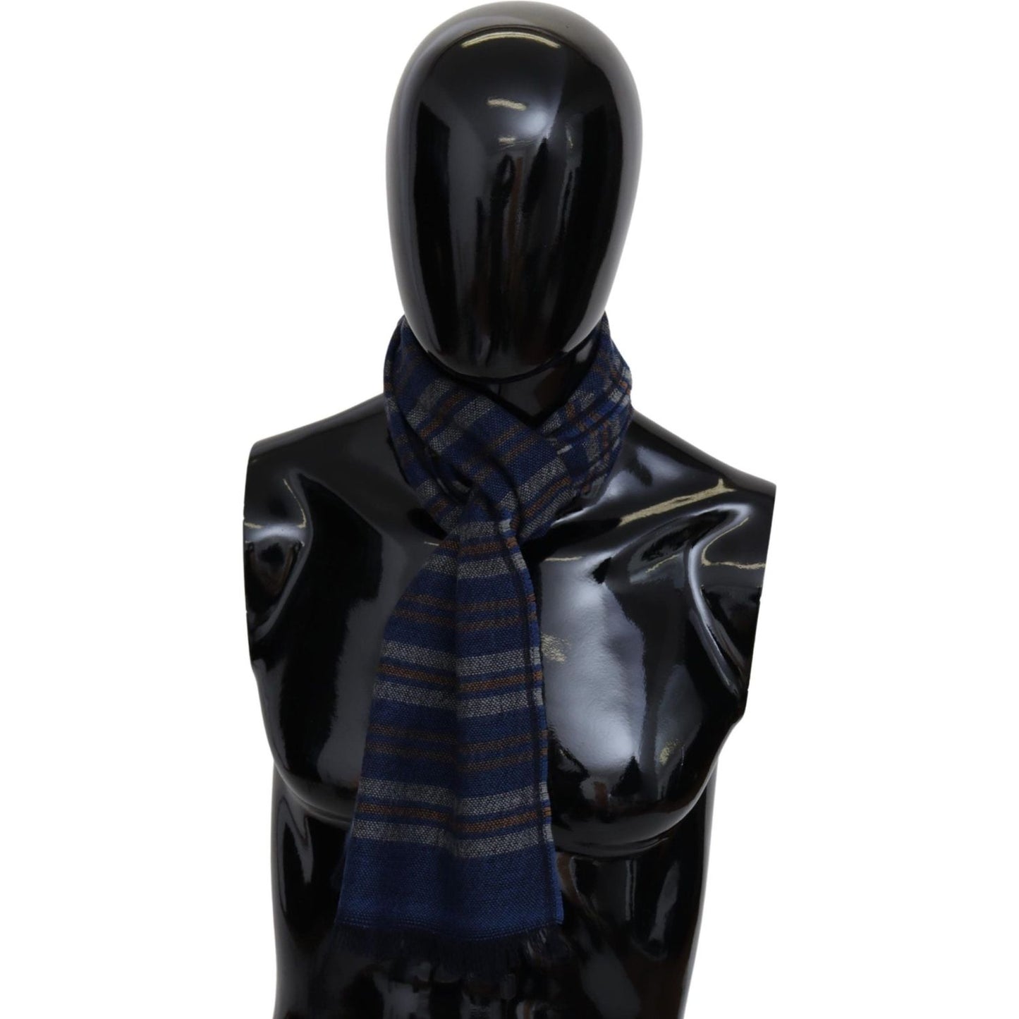Missoni Multicolor Wool Striped Unisex Neck Wrap Shawl MS1925