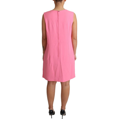 Dolce & Gabbana Pink Shift Sleeveless Knee Length Dress