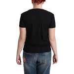 Moschino Black Cotton Sunny Milano Print T-shirt TSH5068-40