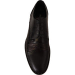 Dolce & Gabbana Elegant Black Derby Oxford Wingtips Dolce & Gabbana Black