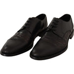 Dolce & Gabbana Elegant Black Derby Oxford Wingtips Dolce & Gabbana Black