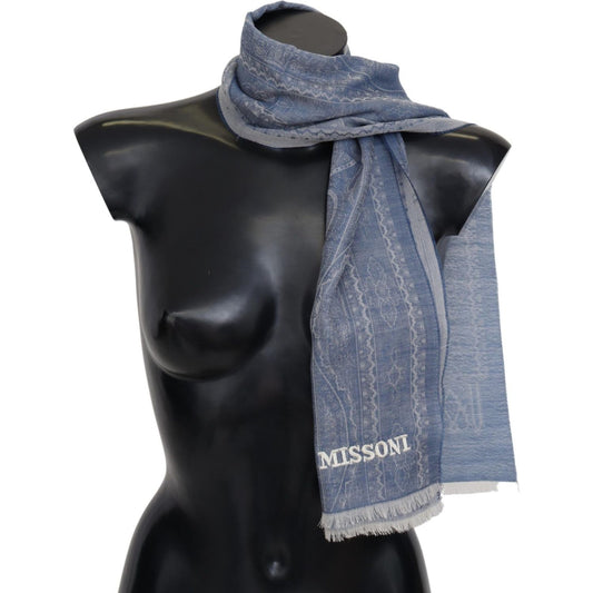 Missoni Elegant Cashmere Patterned Scarf MS2119BG-FBB-245