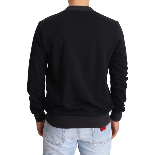 Dolce & Gabbana Blue Crown King Cotton Pullover Sweater TSH6326-46