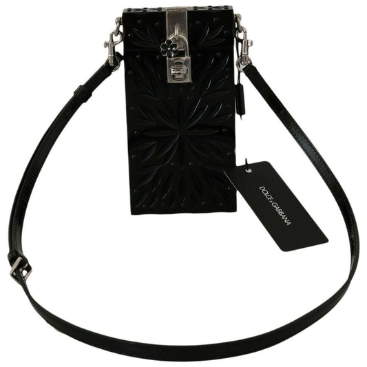 Dolce & Gabbana Black Crystal Plexiglass Cross Cigarette Case Holder SMYK485#2