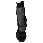 Dolce & Gabbana Black Suede Short Boots Sandals Shoes LA8942-39.5