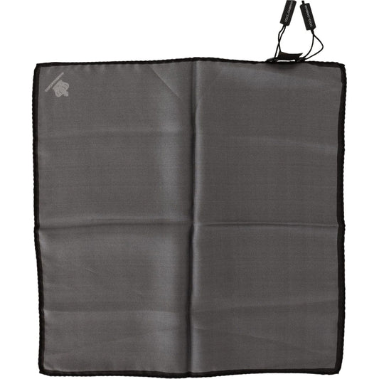 Dolce & Gabbana Gray 100% Silk Square Handkerchief Gray 100% Silk Square Handkerchief MS2200