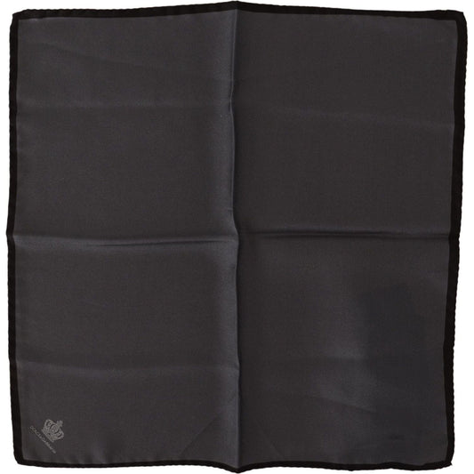 Dolce & Gabbana Gray 100% Silk Square Handkerchief Gray 100% Silk Square Handkerchief MS2200