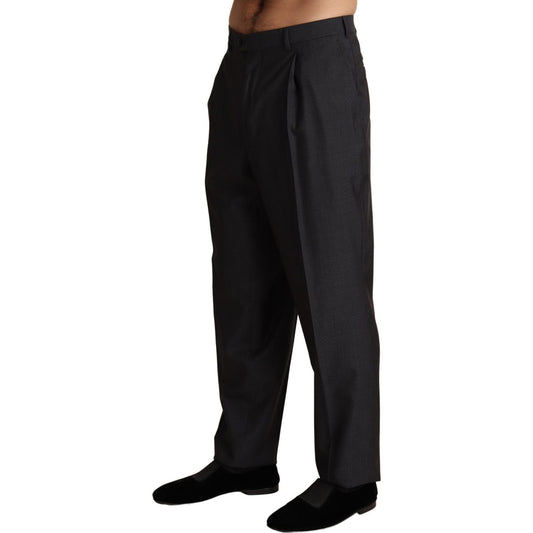 Dolce & Gabbana Gray Wool Blend Formal Trousers Pants PAN71938 -54