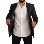 Dolce & Gabbana Gray Check Wool Slim Fit Blazer Jacket JKT2949-48