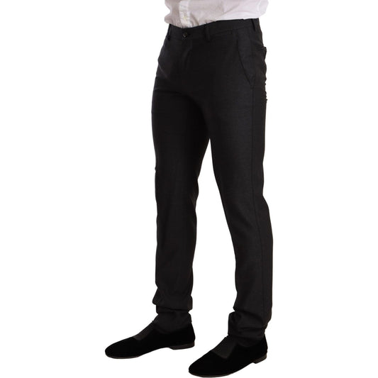 Dolce & Gabbana Gray Wool MARTINI Slim Fit Set Suit KOS1880-44