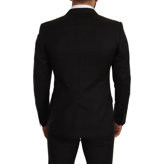Dolce & Gabbana Black Check MARTINI SLIM FIT 2 Piece Suit KOS1885-44