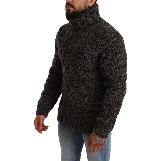 Dolce & Gabbana Gray Wool Blend Turtleneck Pullover Sweater TSH6033 -46