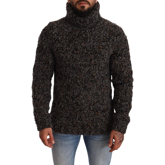 Dolce & Gabbana Gray Wool Blend Turtleneck Pullover Sweater TSH6033 -46