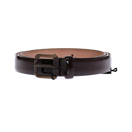 Dolce & Gabbana Brown Leather Logo Belt Cintura Belt GSB10272-75
