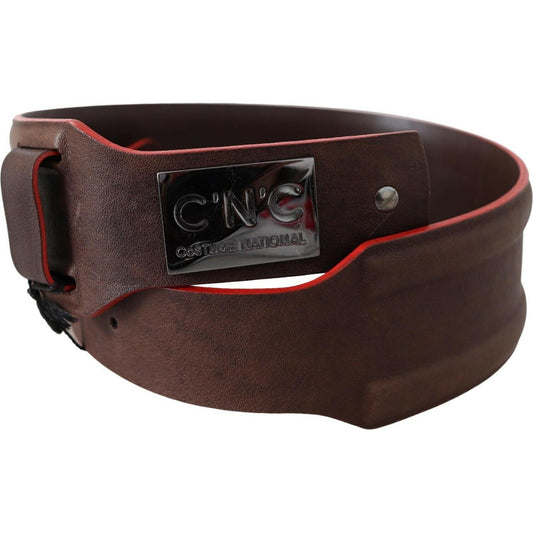 Costume National Dark Brown Genuine Leather Belt PAN71804-70