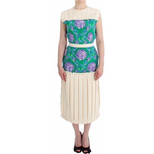 Caterina Gatta Multicolor Dress Gown Floral Sleeveless Gown SIG12667- 40