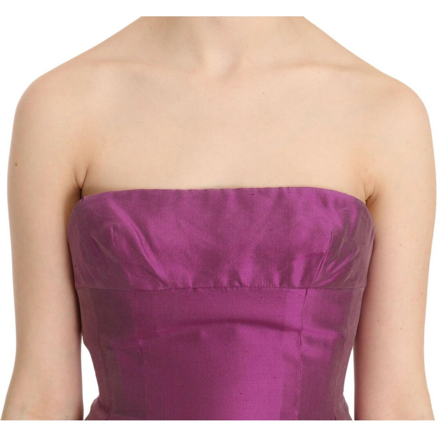 Ermanno Scervino Pink Halter Backless Midi Plain Dress