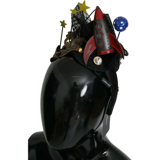 Dolce & Gabbana Rocket Crystal Stars Tiara Diadem Headband SMY2190