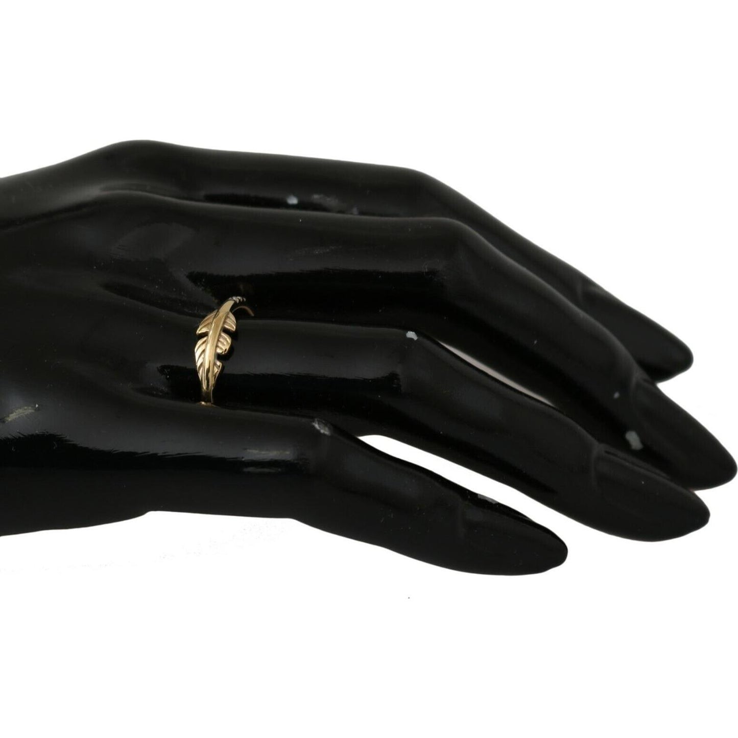 Nialaya Gold Feather Clear CZ 925 Silver Women