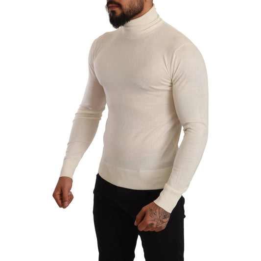 Dolce & Gabbana Cream Cashmere Turtleneck Pullover Sweater TSH6569 -46