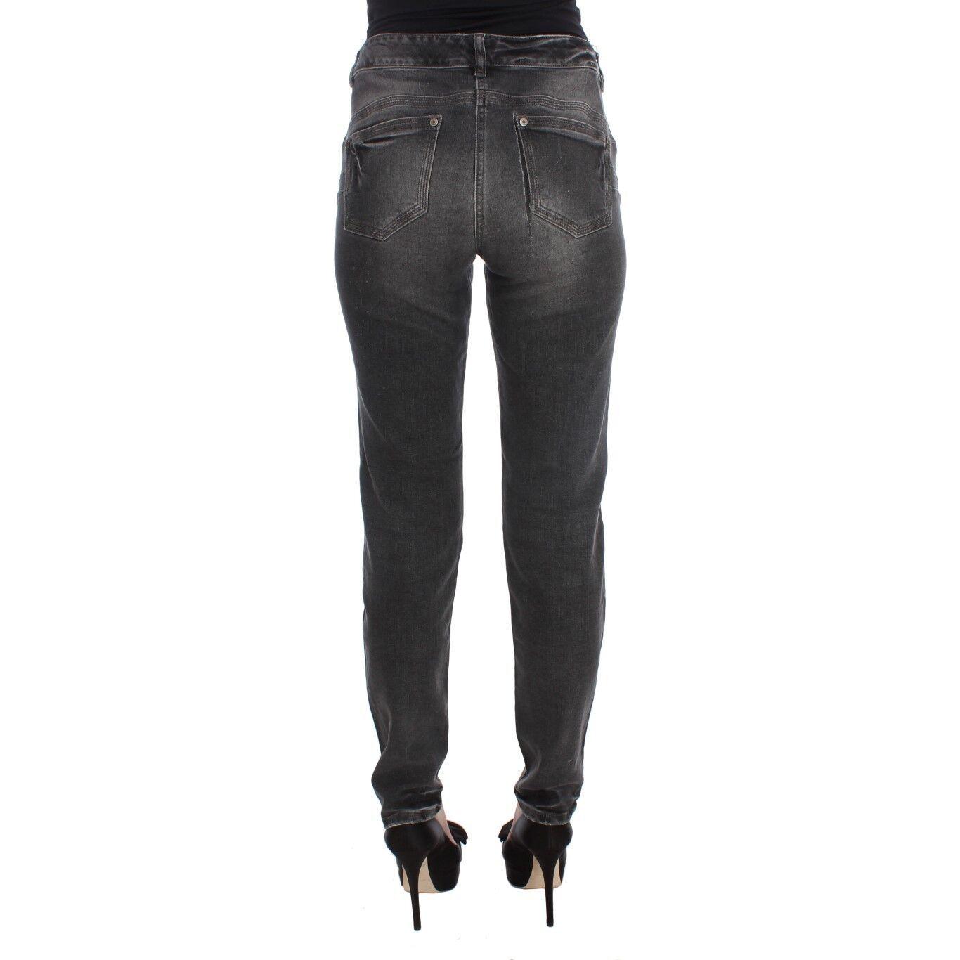 Ermanno Scervino Gray Wash Cotton Blend Stretch Jeans Pants SIG30287- 31
