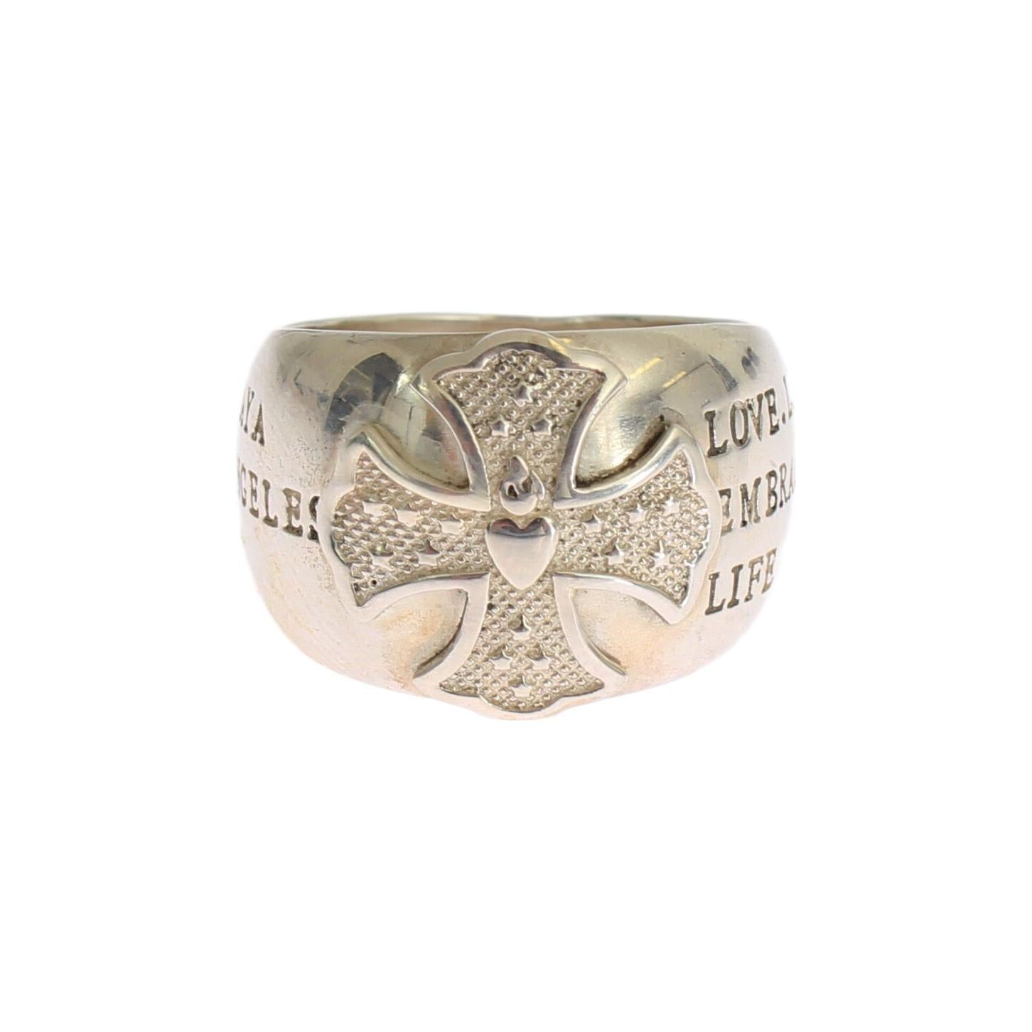 Nialaya Silver Cross Womens 925 Sterling Ring