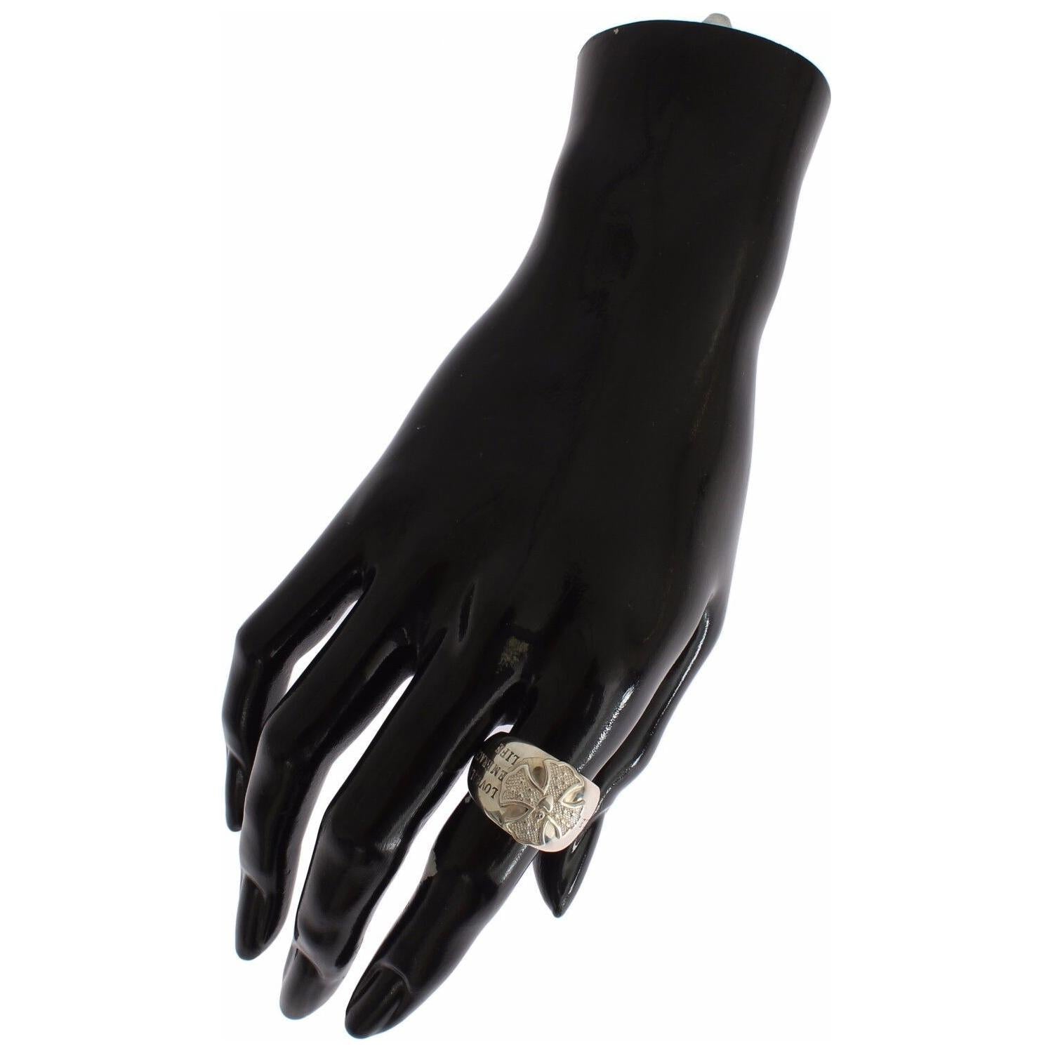 Nialaya Silver Cross Womens 925 Sterling Ring