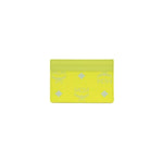 MCM Spectrum Diamond Mini Neon Yellow Visetos Leather Card Case Holder Wallet 76241