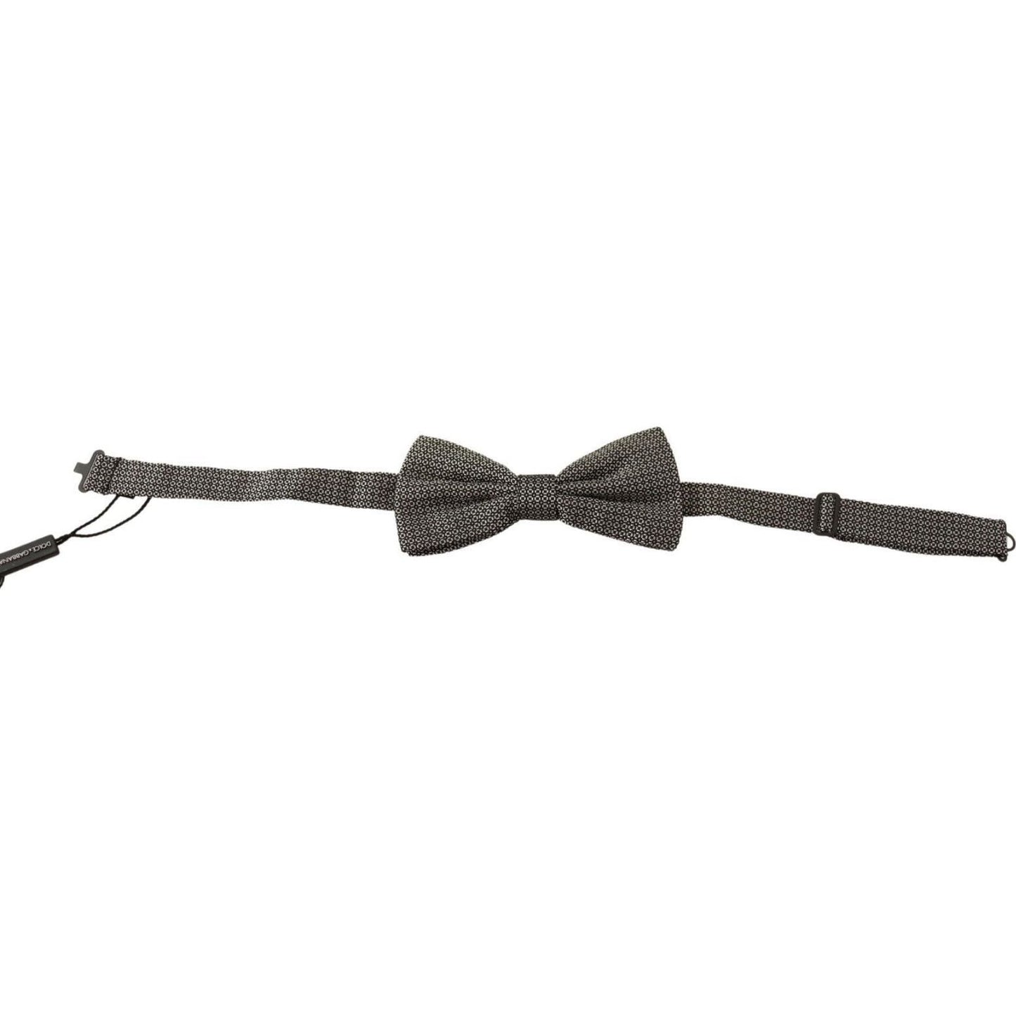 Dolce & Gabbana Multicolor Patterned Adjustable Neck Papillon Bow Tie Necktie