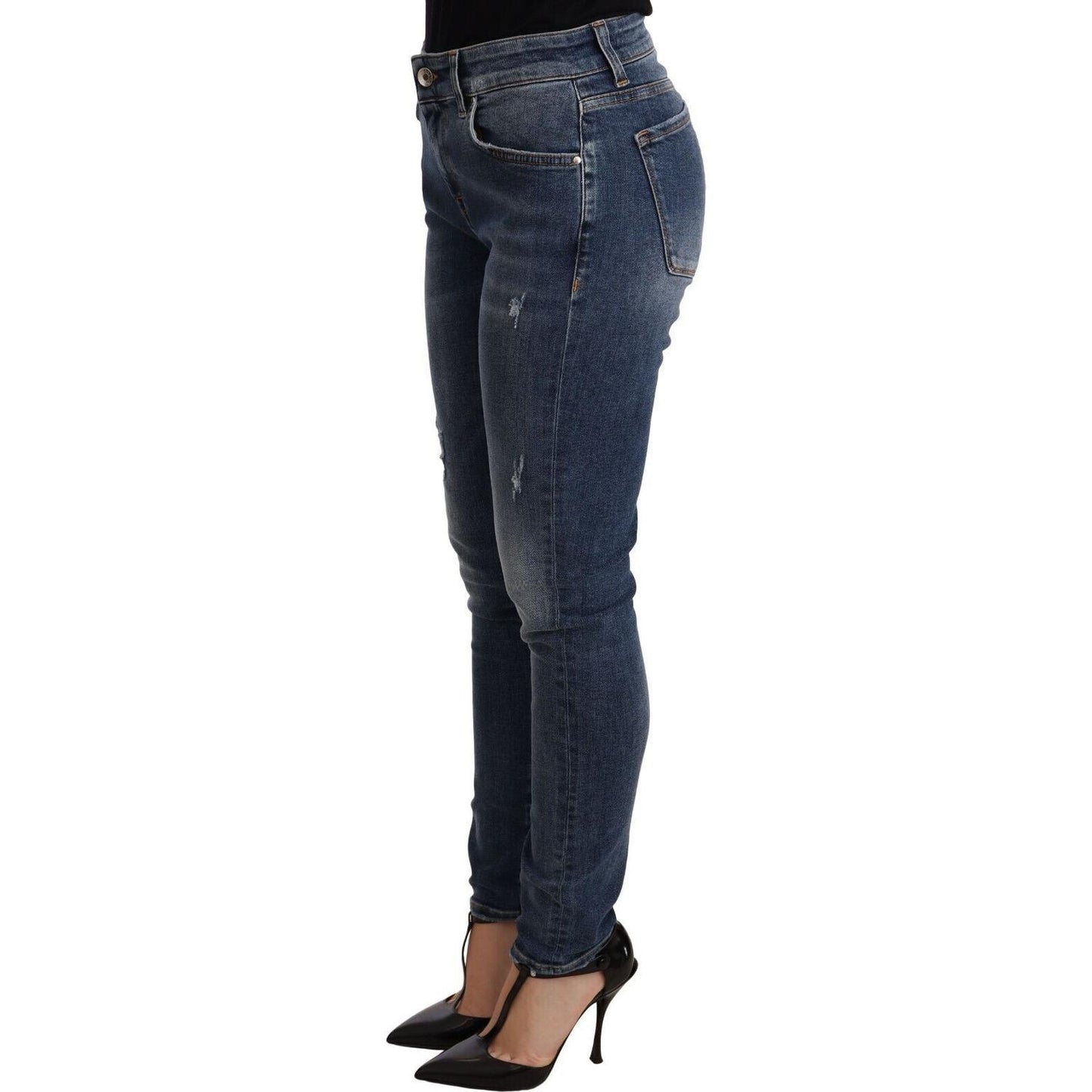 Dolce & Gabbana Blue Wash Skinny Denim Cotton Stretch Jeans PAN72265-40