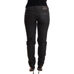 Ermanno Scervino Black Low Waist Skinny Slim Trouser Cotton Jeans PAN72063-26