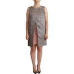 Comeforbreakfast Elegant Silk Shift Dress in Sophisticated Gray WOMAN DRESSES Comeforbreakfast Dim Gray