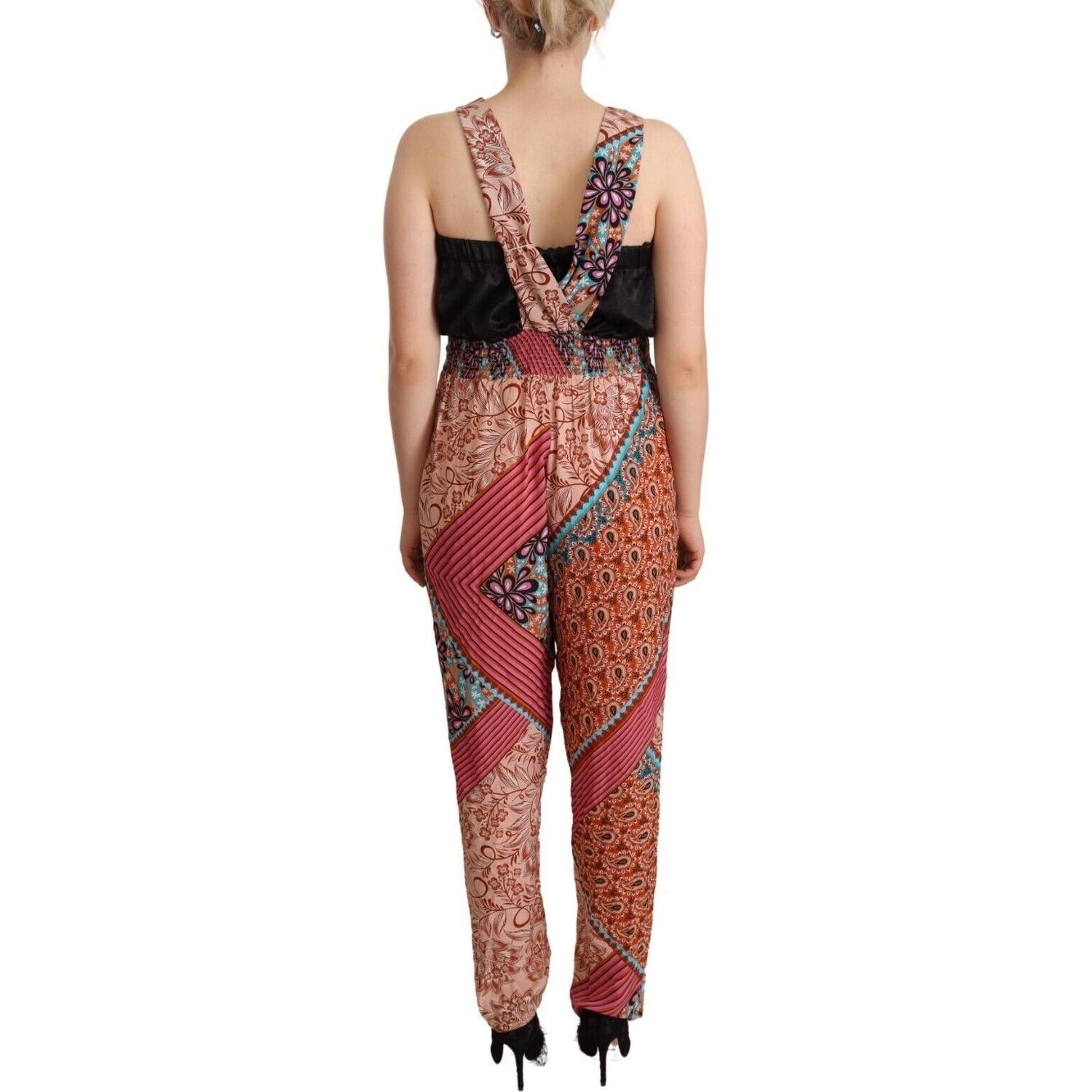 جمبسوت PINKO Chic متعدد الألوان بدون أكمام وفتحة رقبة على شكل حرف V