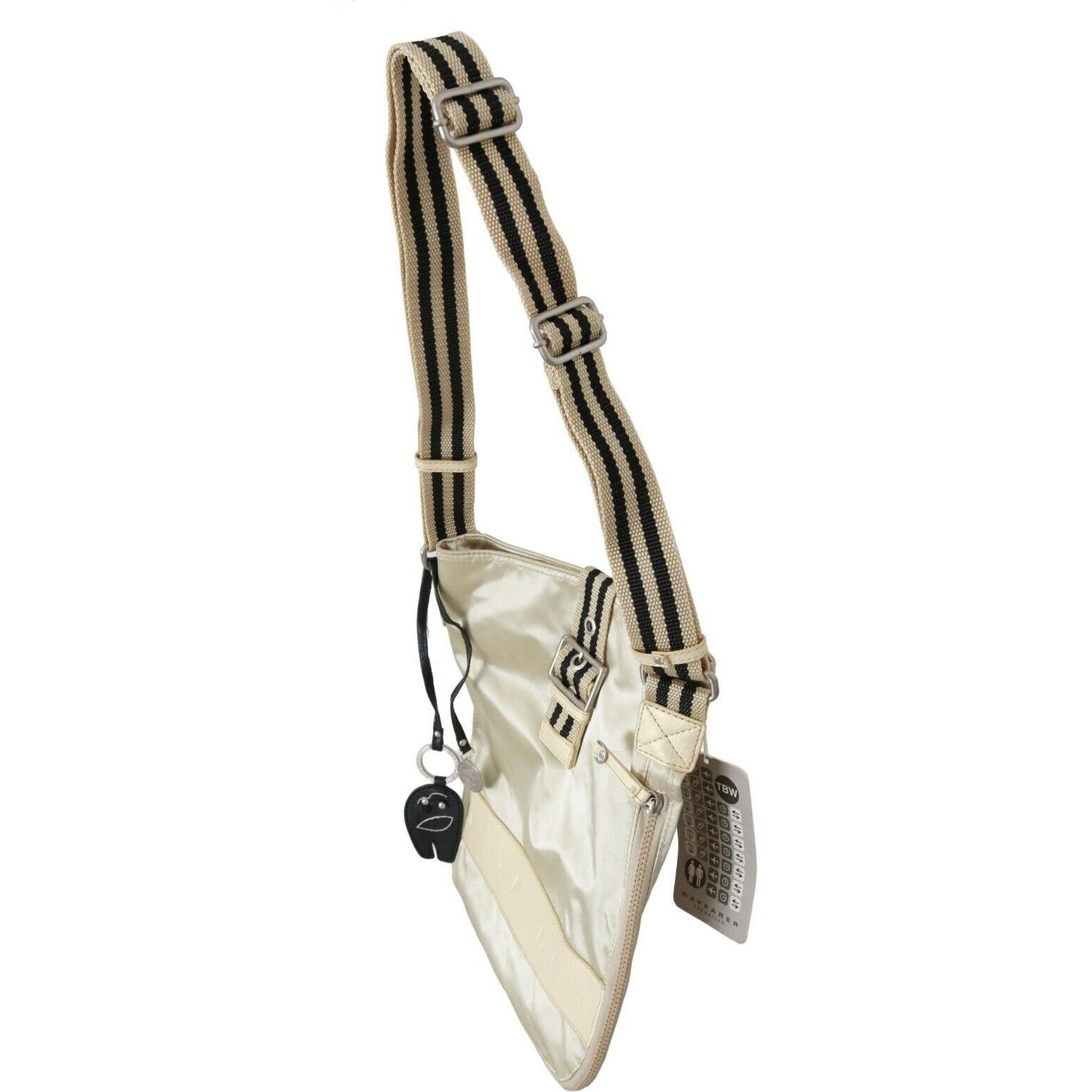 حقيبة يد واي فيرير أنيقة من القماش باللون البيج