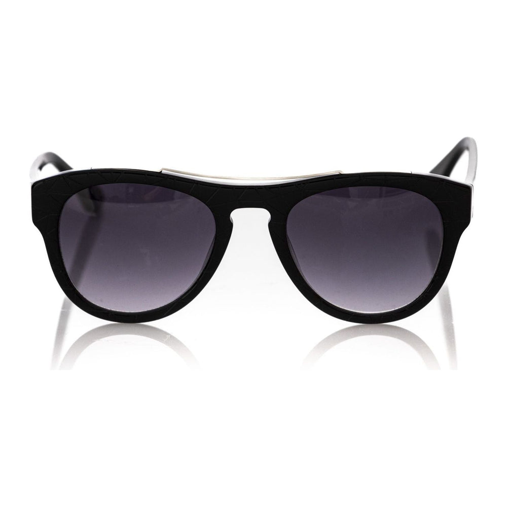 Frankie Morello Black Acetate Men Sunglass FR-22132