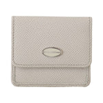 Dolce & Gabbana White Dauphine Leather Holder Pocket Wallet Condom Case VAS15181