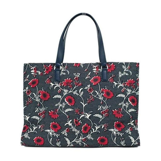 Tory Burch Medium Nylon Retro Batik Print Shoulder Tote Handbag 36731