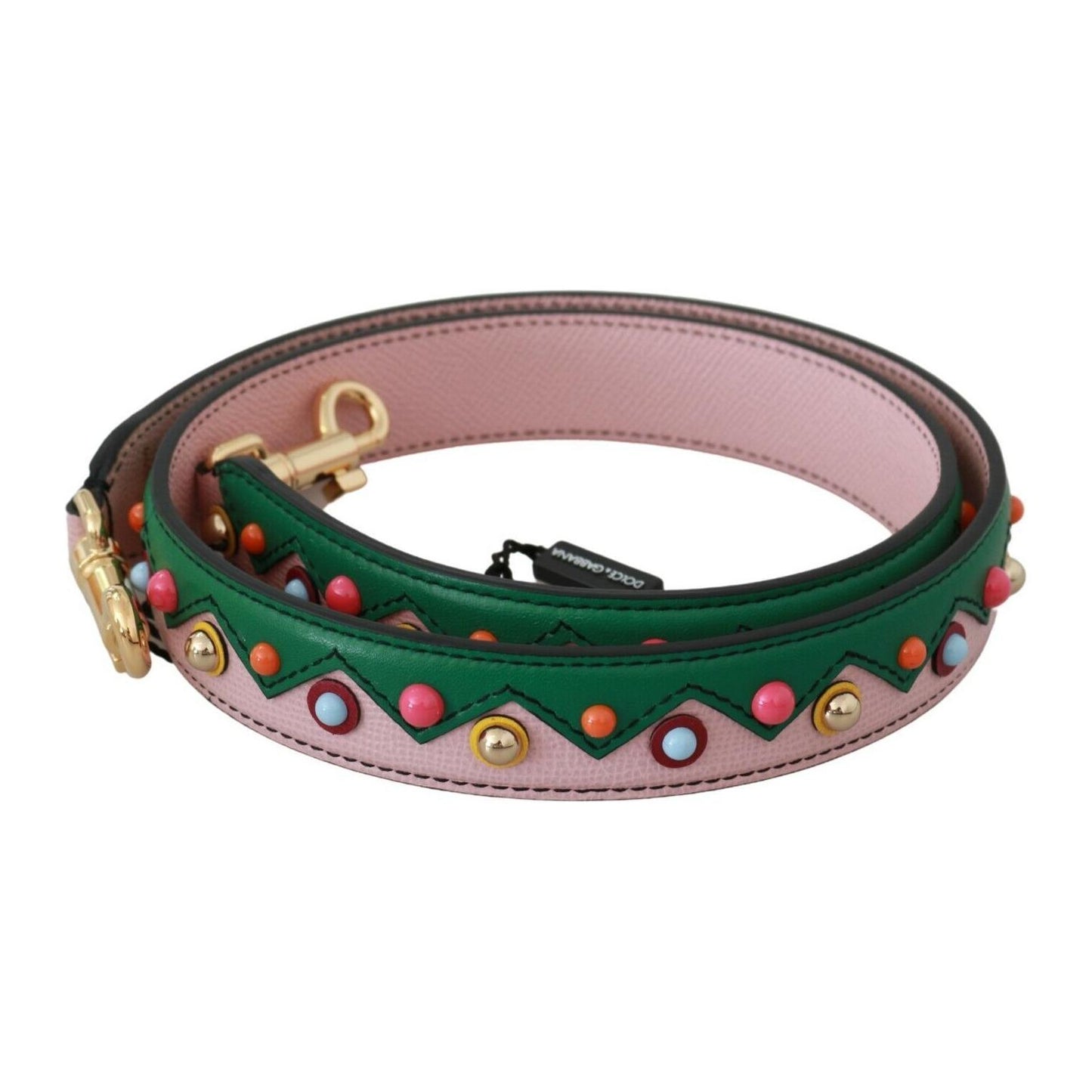 Dolce & Gabbana Shoulder Strap Leather Pink Handbag Accessory BEL60579