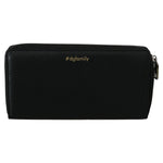 Dolce & Gabbana Black Leather #DGFAMILY Zipper Continental Mens Wallet VA8502