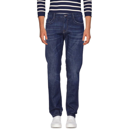 Bikkembergs Blue Cotton Men Jean BI-4974-W31