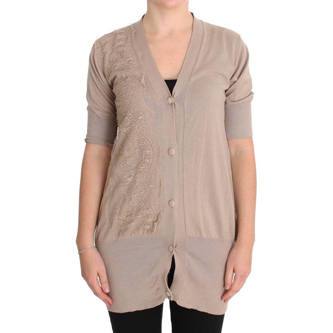 كارديجان أنيق من القطن باللون الوردي من PINK MEMORIES