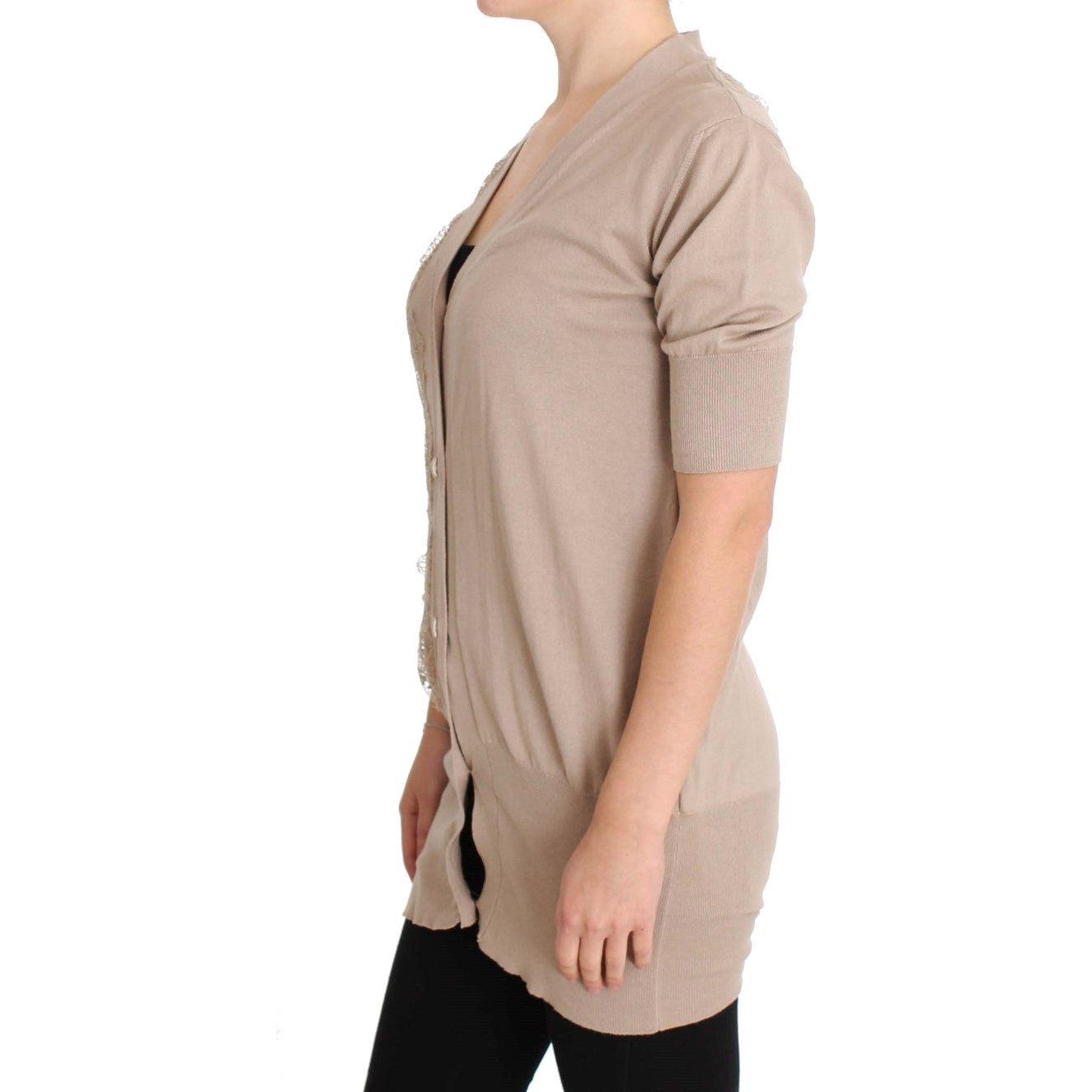 كارديجان أنيق من القطن باللون الوردي من PINK MEMORIES